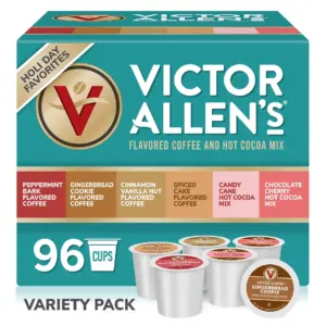 Holiday Favorites Coffee and Hot Cocoa Mix Variety Pack | 96 Count | Single Serve Cups and Coffee Pods for Keurig K-Cup Brewers | Holiday Favorites Variety