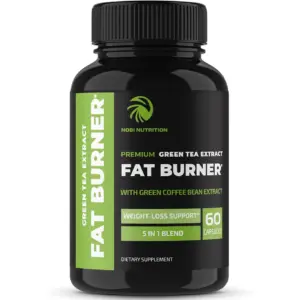 Nobi Nutrition Green Tea Fat Burner Pills | Green Tea Extract Complex with Garcinia Cambogia | Caffeine | Raspberry Ketones and Green Coffee Bean Extract for Weight Loss | EGCG Supplement 60ct