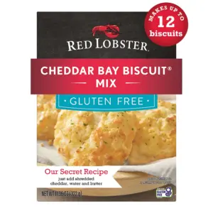 Red Lobster Gluten Free Cheddar Bay Biscuit Mix With Garlic Herb Seasoning | Cheddar Gluten Free Biscuit Mix | 11.36 Ounce Box | Single