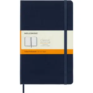 Moleskine Classic Expanded Notebook | Soft Cover | Large (5 x 8.25) | Ruled | Sapphire Blue
