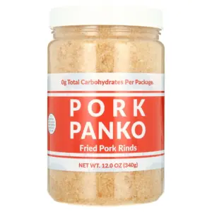 Bacon's Heir Pork Panko (12oz Jar) | 0 Carb Pork Rind Crumbs | Keto & Paleo Friendly | Naturally Gluten-Free & Carb-Free | Single