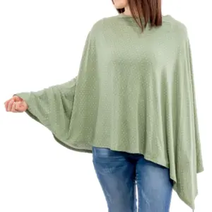 WeeSprout Nursing Cover for Breastfeeding | Soft and Breathable Nursing Poncho | Rosemary Stitch