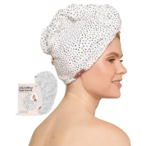 Kitsch Super Absorbent Microfiber Hair Towel Wrap | Micro Dot | 1 Count