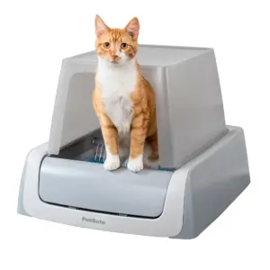 PetSafe ScoopFree Crystal Pro Legacy Front-Entry Self-Cleaning Cat Litter Box | Automatic | Gray