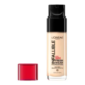 L'Oreal Paris Infallible Fresh Wear 32 Hr Liquid Foundation Makeup | 410 Ivory | 1 fl Ounce