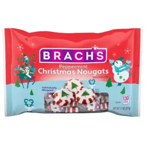 Brach's Christmas Nougats Mix | Individually Wrapped Mixed Flavor Christmas Candies | 11 Ounce Bag | Single | 11.0 Ounce (Pack of 1)
