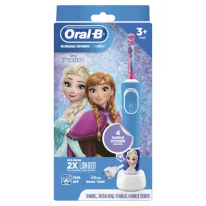 Oral-B Kids Electric Toothbrush featuring Disney's Frozen | for Kids 3+ | White