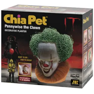 Chia Pet Pennywise the Clown Terracotta Planter with Chia Seeds | Indoor Pot | 1 pack | Easy Watering