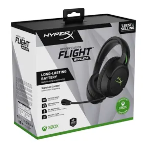 HyperX CloudX | Official Xbox Licensed Gaming Headset | Compatible with Xbox One & Series X | S | Memory Foam Ear Cushions | Detachable Noise-Cancelling Mic | Inch-line Audio Controls,Black/ Silver