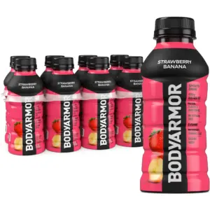 BODYARMOR SuperDrink Strawberry Banana Sports Drink | 12 fl Ounce bottles | 8 pack