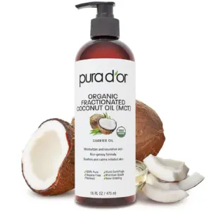 PURA D'OR Fractionated Coconut Oil (MCT) 16 Fl Ounce