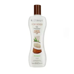 Dogs Silk Therapy Shampoo Organic Coconut Oil Sulfate & Paraben Free 12 Ounce