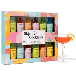 Thoughtfully Cocktails | Skinny Cocktail Mixer Gift Set | Set of 12 (Contains NO Alcohol)