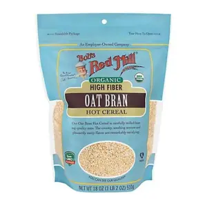Bob's Red Mill Organic Oat Bran Hot Cereal | 18 Ounce