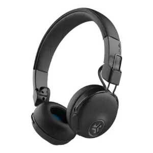 Open Box JLab Studio Bluetooth Wireless On-Ear Headphones | 30+ Hour Bluetooth 5 Playtime | EQ3 Sound | Ultra-Plush Faux Leather and Cloud Foam Cushions | Track and Volume Controls | Black