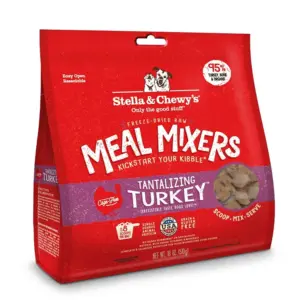 Stella and Chewy's Meal Mixers Tantalizing Turkey Grain-Free Dry Dog Food Topper | 18 Ounce | 18 Ounce