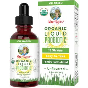 MaryRuth Organics Adult Unisex Liquid Probiotic | USDA Certified | Vegan | Daily Drops | 2 fl Ounce | 60