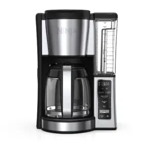 Ninja 12-Cup Programmable Coffee Brewer | 2 Brew Styles | Adjustable Warm Plate | 60oz Water Reservoir | Black/Stainless Steel | CE250
