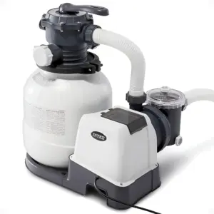 Intex 2100 GPH Above Ground Pool Sand Filter Pump w/ Deluxe Pool Maintenance Kit (Premium Edition)