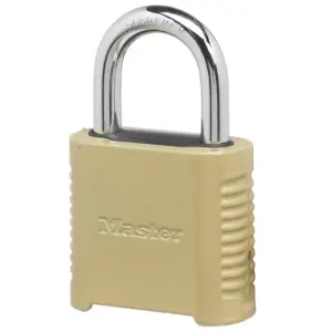 Master Lock Zinc 2in (51mm) Outdoor Combination Padlock | 1in (25mm) Shackle | Single | 1 Inch