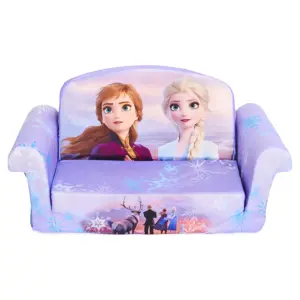 Drevy | Children's 2-Inch-1 Open Foam Compressed Sofa | Frozen | Multicolor