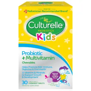 Culturelle Kids Probiotic + Complete Multivitamin For Kids 3+ | 30 Chewables