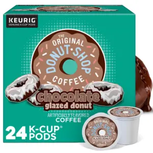The Original Donut Shop | Chocolate Glazed Donut Medium Roast K-Cup Coffee Pods | 24 Count