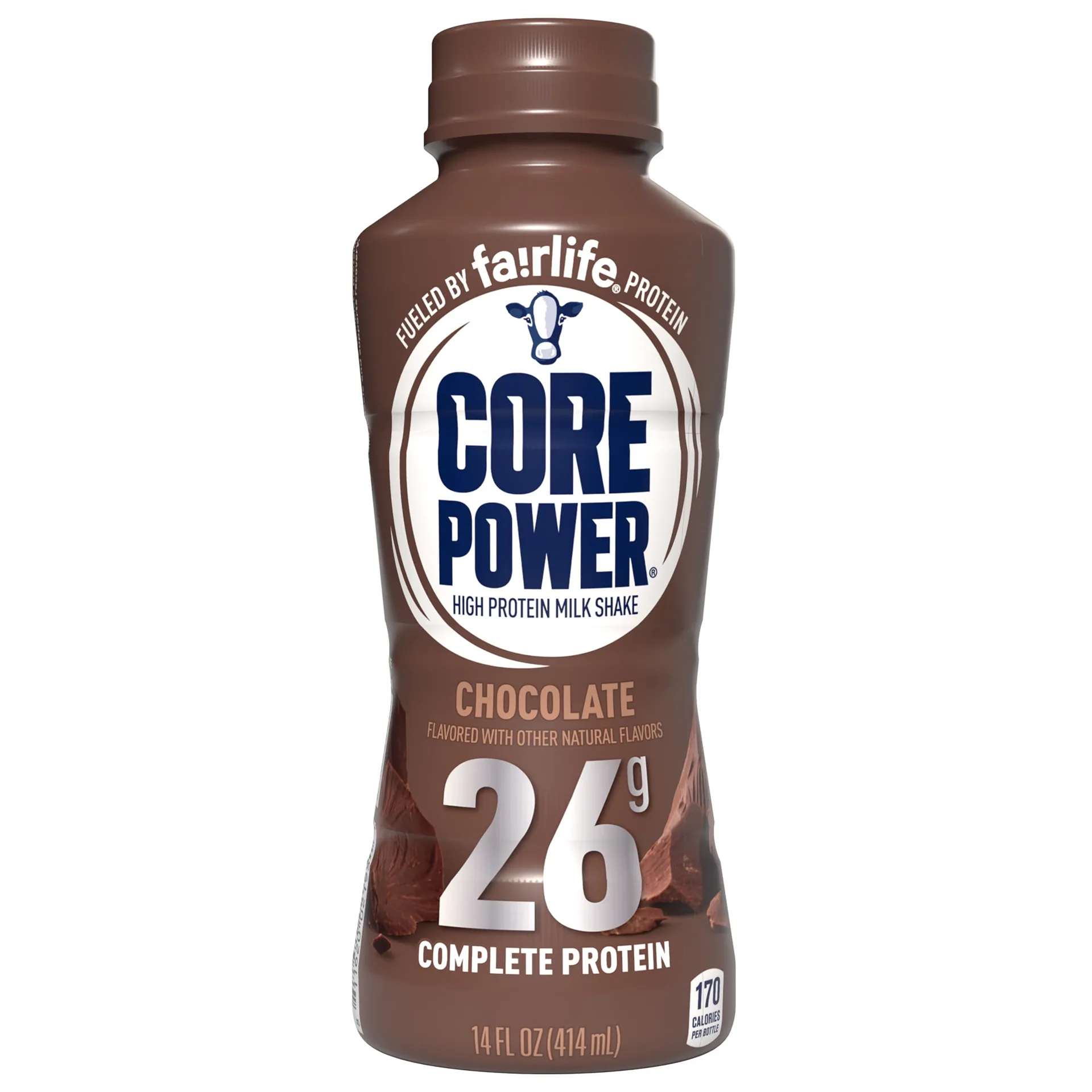 Core Power Protein Shake with 26g Protein by fairlife Milk | Chocolate | 14 fl Ounce | Single