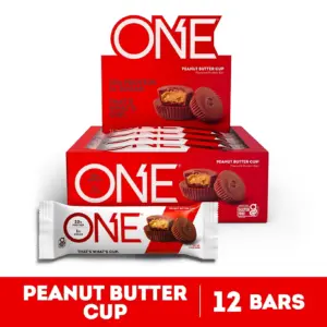ONE Brands Protein Supplement Bar | Peanut Butter Cup | 20g Protein | 12 Count
