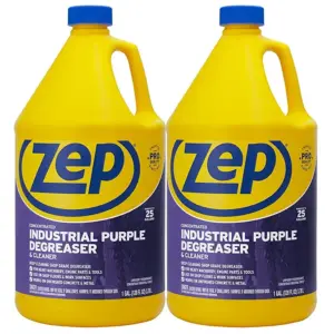 Zep Industrial Purple Cleaner & Degreaser Concentrate | 1 Gallon (Case of 2) R45802 | Powerful Deep Cleaner For aGarages | Engines | & Concrete