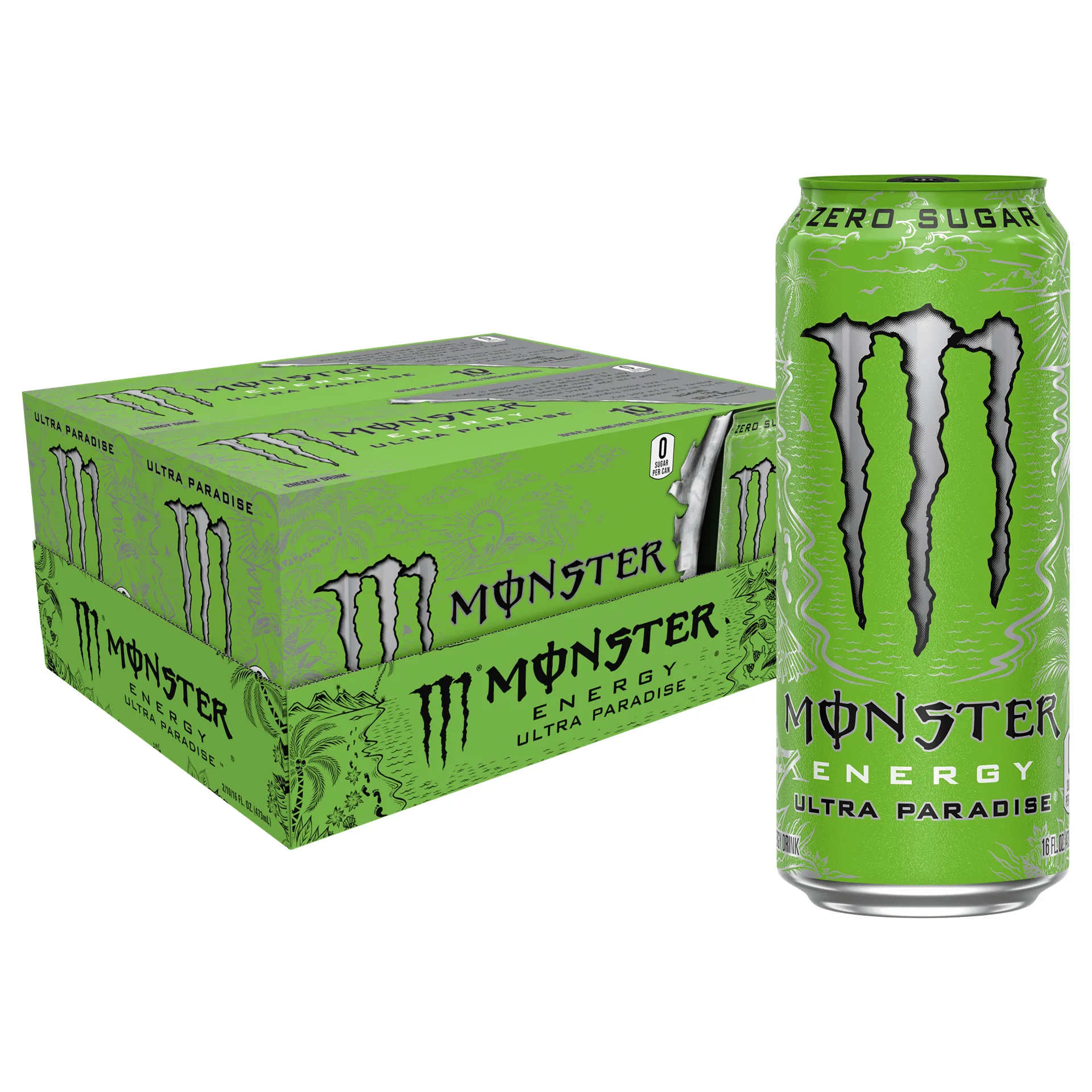 Monster Ultra Paradise | Sugar Free Energy Drink | 16 fl Ounce Aluminum Single Can