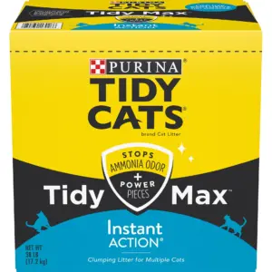 Purina Tidy Cats Tidy Max Clumping Cat Litter | Instant Action | Odor Control 24/7 | 38 lb. Box