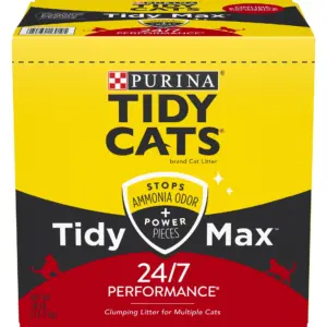 Purina Tidy Cats Tidy Max Clumping Cat Litter | Odor Control 24/7 | 38 lb. Box