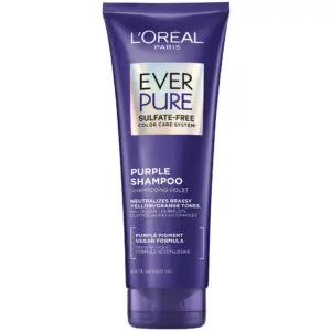 L'Oreal Paris EverPure Sulfate Free Purple Shampoo | Squeeze Bottle | 6.8 fl Ounce | Daily Shampoos