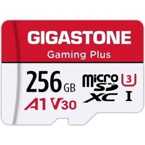 Gigastone 256GB Micro SD Card | Gaming Plus | A1 V30 | for Nintendo Switch | High Speed 100MB/s | 4K Video Recording | compatible with Nintendo Switch Dash Cams GoPro Cameras | 1