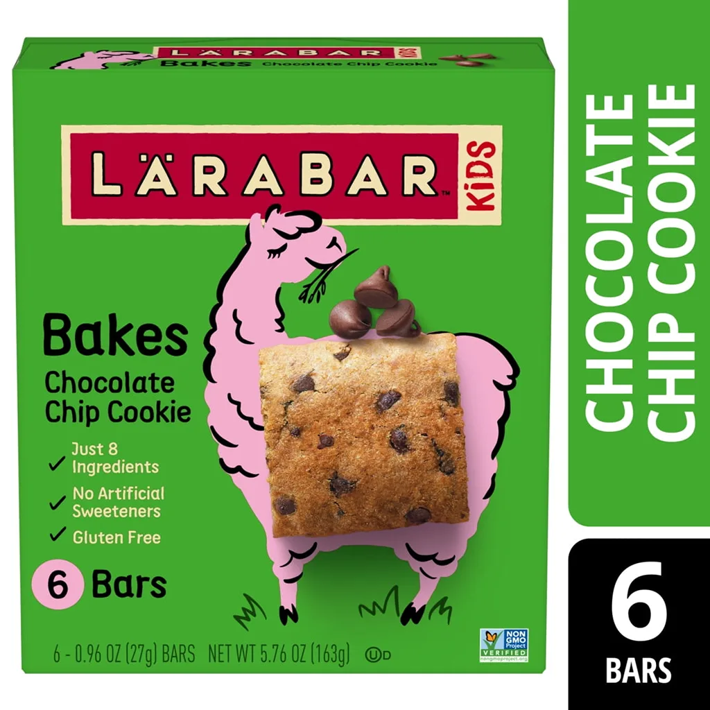 Larabar Kids Bakes Chocolate Chip Cookie Gluten Free Bars | 5.76 Ounce | 6 Ct