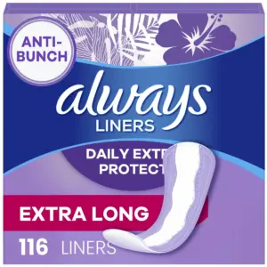 (4 pack) Always Daily Extra Protect Panty Liners | Extra Long Length | Unscented | 92 Count