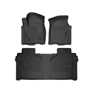 Husky Liners 94021 Husky Weatherbeater Floor Mats Fit 2019-2025 Silverado/Sierra 1500 | 2020-2025 2500/3500 Crew Cab