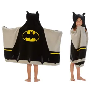 Batman Kids Bath/Pool/Beach Cotton Terry Hooded Towel Wrap | 24 x 50