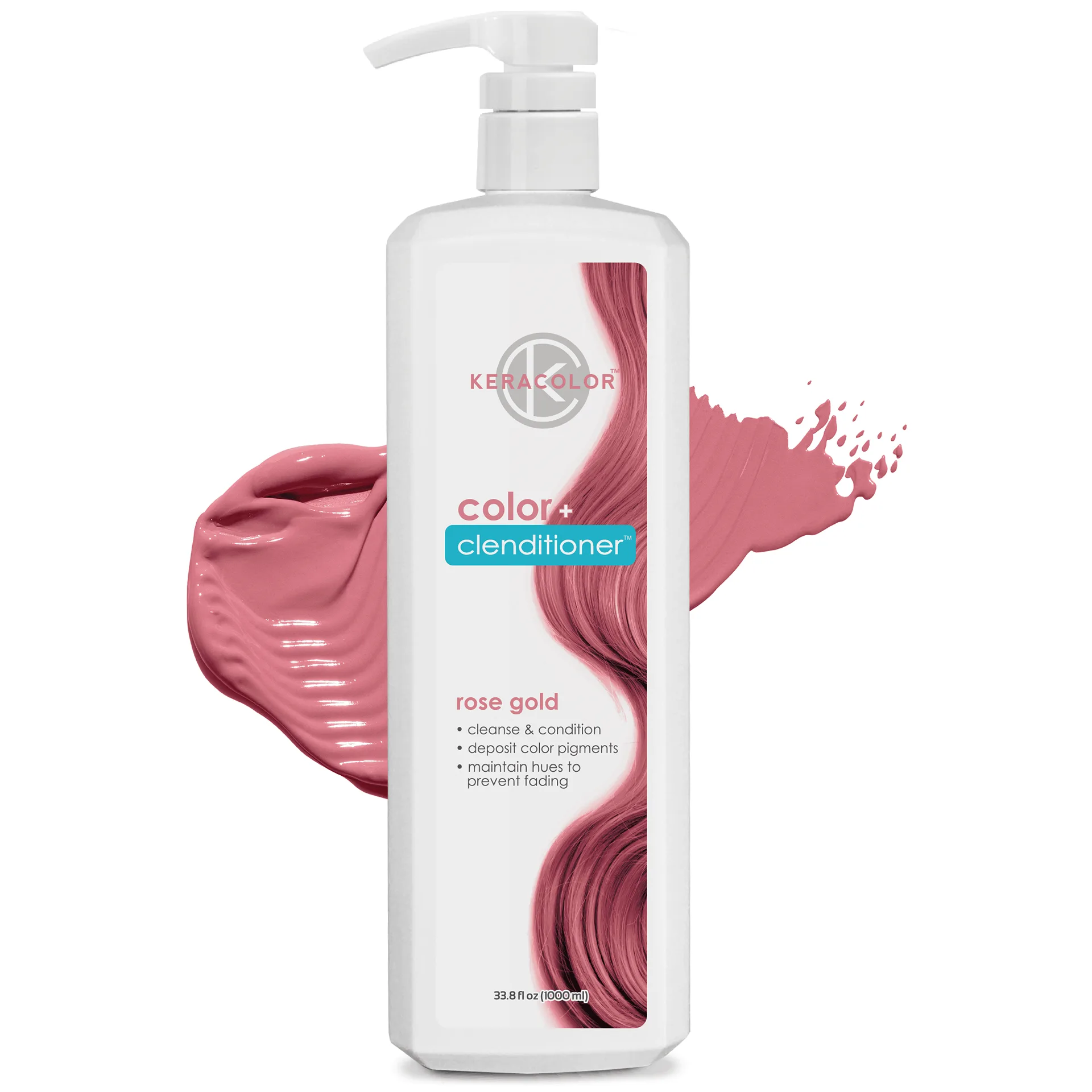 Keracolor Semi Permanent Hair Dye 3 Inch 1 Clenditioner | Purple | 33.8 fl Ounce | 33.8 Ounce
