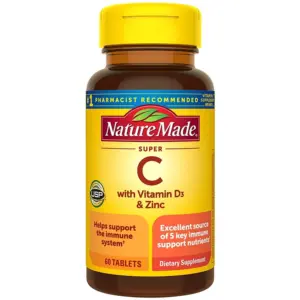 Nature Made Super C with Vitamin D3 and Zinc 60 Tablets