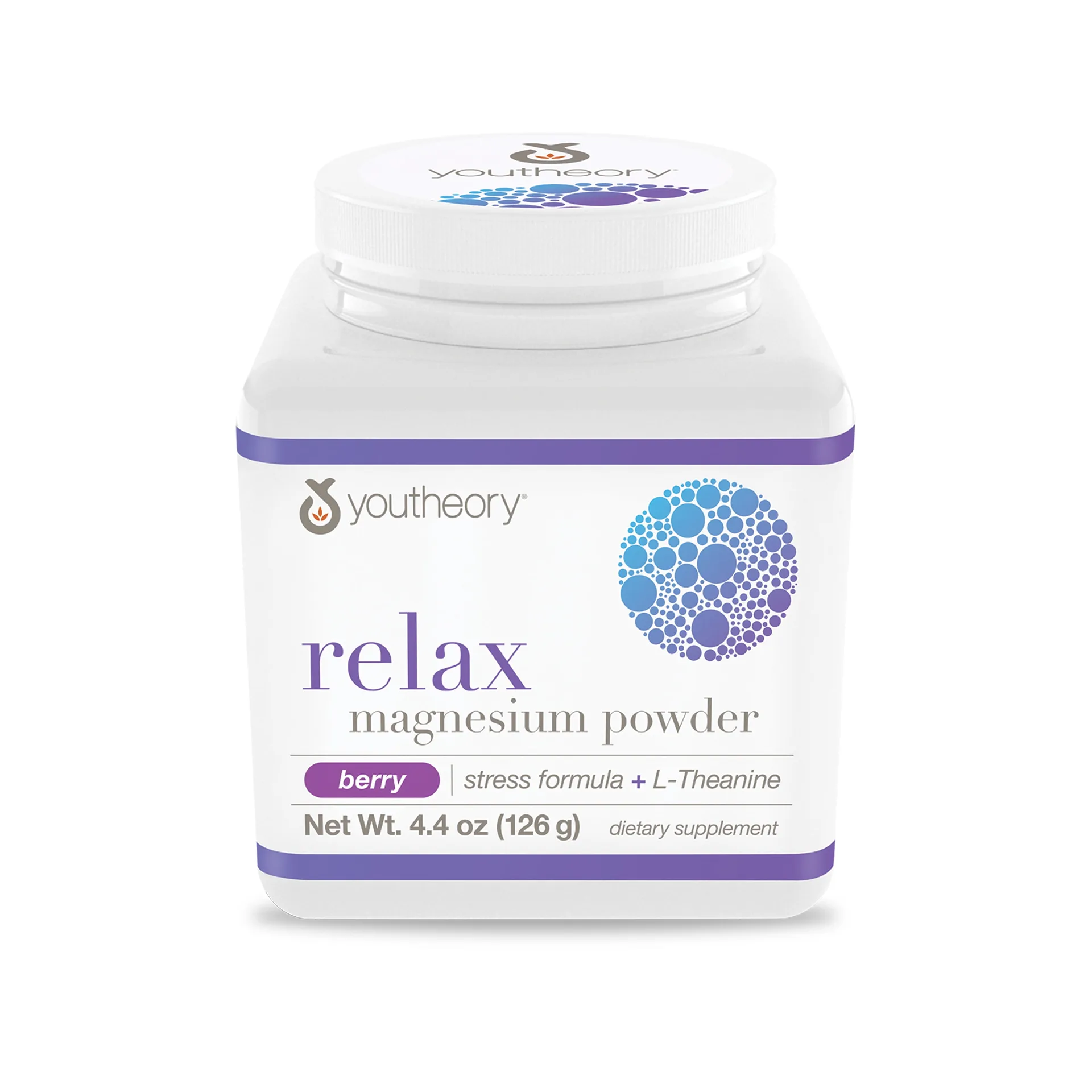 Youtheory Relax Magnesium Powder 4.4 Ounce (Berry Flavor)