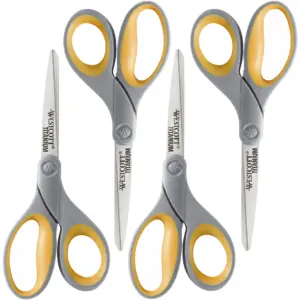 Westcott Straight Titanium Scissors with New Handle Design | 8 | 2-Pack (13901) CA1