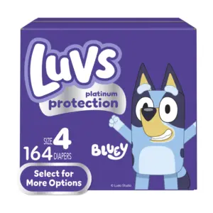 Luvs Platinum Protection Baby Diapers Size 4 | 164 Count (Select for More Options)