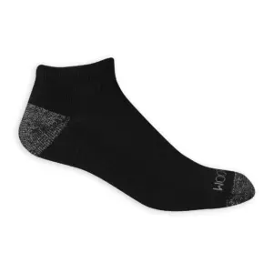 Fruit of the Loom Dual Defense Crew Socks for Men | Black | Sizes 6-12 (12-Pack)