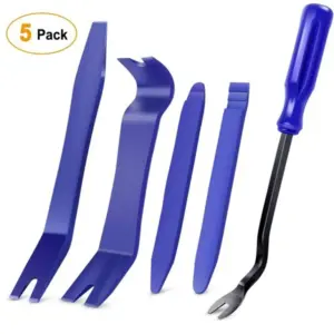 5Pc Auto Trim Removal Tool Kit Car Panel Door Dashboard Fastener Remover Pry Set (Premium Edition)