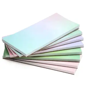 8 Pack Watercolor Pastel Sticky Notes | Gradient Color To Do Notepads (5.5 x 2.35 Inch | 50 Sheets Per Pad)