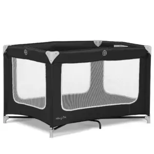 Dream On Me Zodiak Portable Playard with Carry Bag and Shoulder Strap | Black