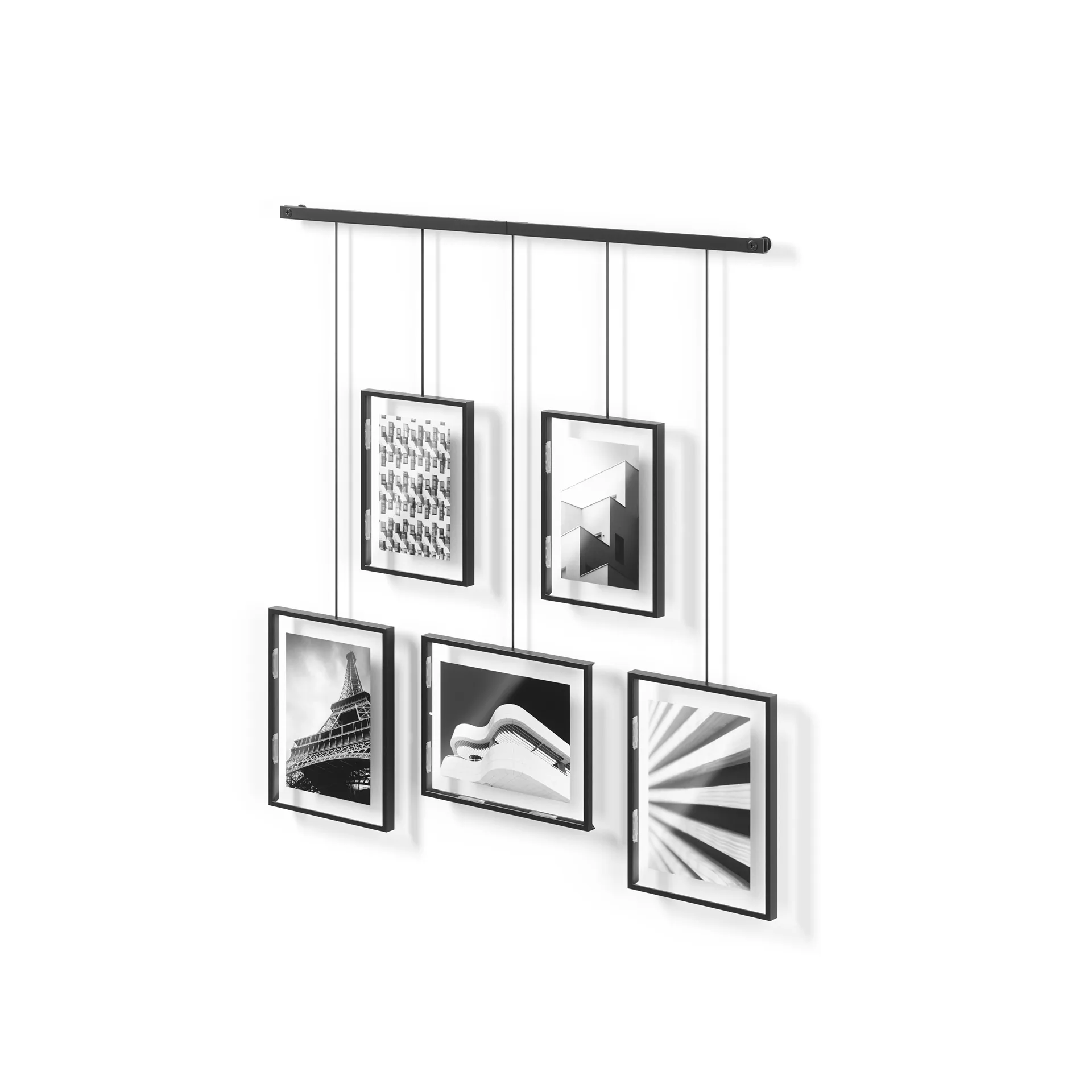 Umbra Exhibit Gallery Wall Picture Frame | Set of 5 | Black