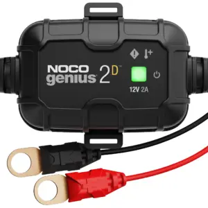 Smart Onboard Battery Charger | Direct-Mount Automatic Maintainer | Trickle Charger and Desulfator with Overcharge Protection and Temperature Compensation For Lead-Acid Batteries